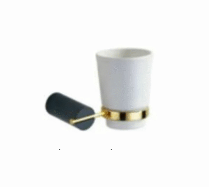 Ceramic single tumbler for toothbrush or rinsing